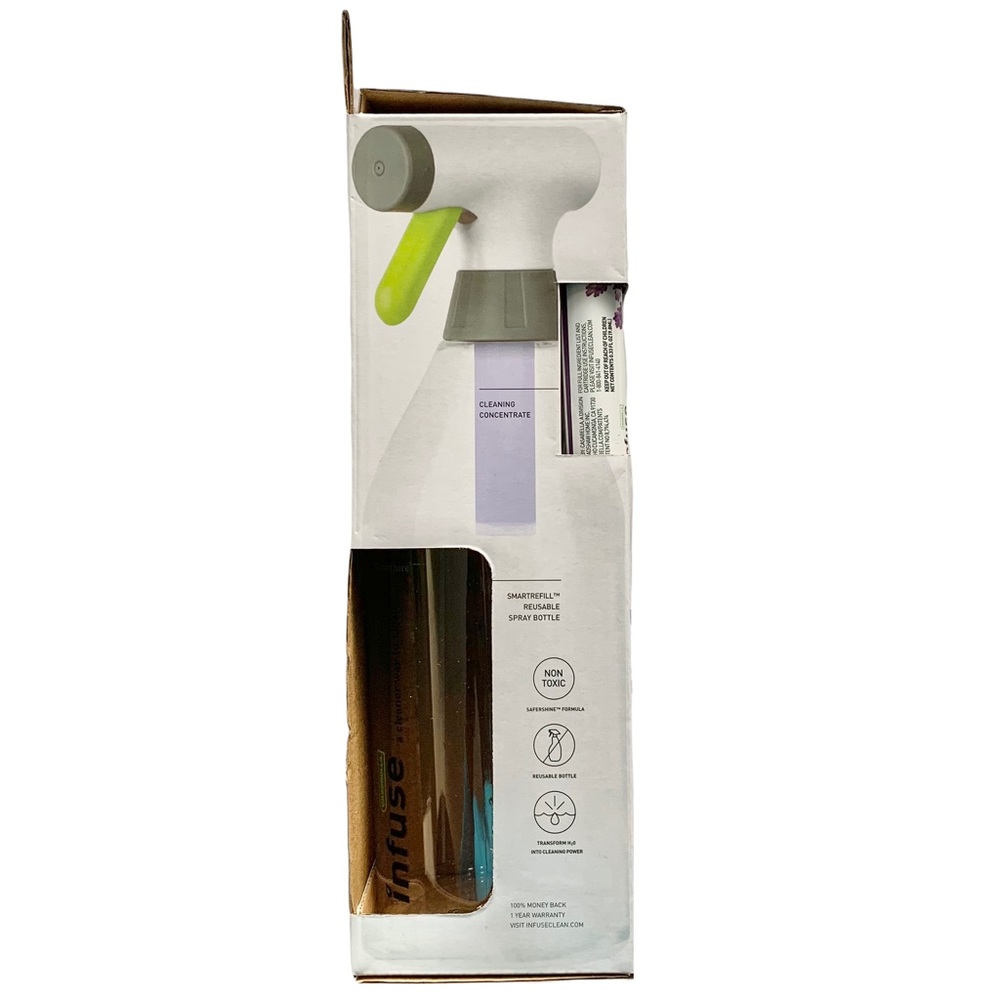 Casabella Infuse Refillable Spray Bottle Cleaning Kit Lavender Lemon - Picture 3 of 6